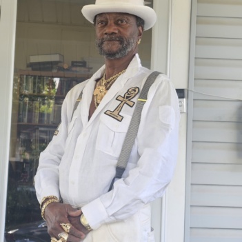 One Divine Ankh Ancestors Branded Button Down T-Shirt With Pants